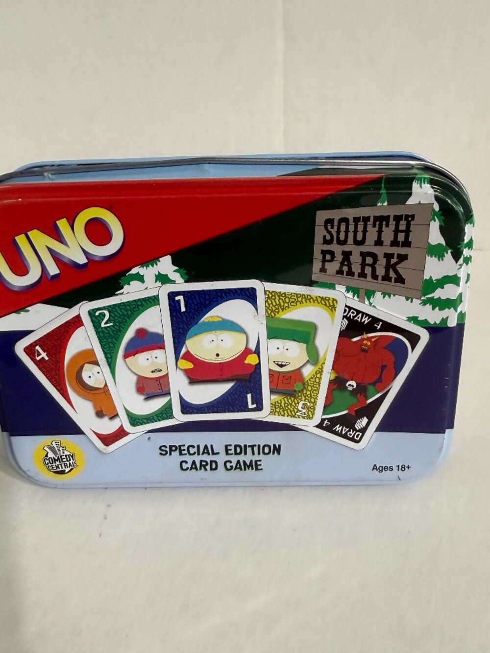 UNO South Park Special Edition Complete Card Game Tin Collector - Missing 3 Card